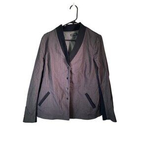 Glamour x Lane Bryant Gray Snap Blazer Jacket Size 14 for Women